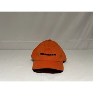 Hummer Adjustable Strap Back Orange Baseball Hat/Cap